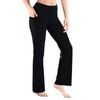 Yogipace,Side Pockets,Women's Bootcut Yoga Pants Workout Pants with Side Pockets,31",Black,Size S
