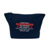 Flox Creative Makeup Bag Fully Personalised Emergency Bag Navy