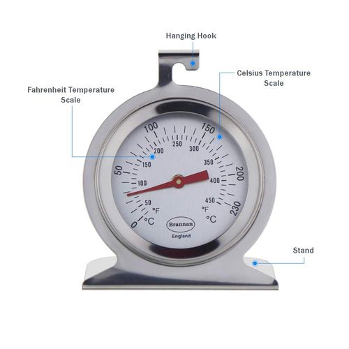 Oven Thermometer for Fan Oven and Gas Ovens - Dial Oven Temperature Gauge In Oven Proof Thermometer