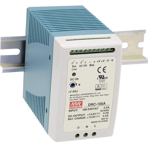 Mean Well DRC-100A DRC-100B 100W Single Output with Battery Charger (UPS Function) (DRC-100B)