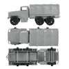 TimMee Processed Plastic Deuce & Half Tim Mee Army Men GRAY 2.5 Ton Cargo Trucks