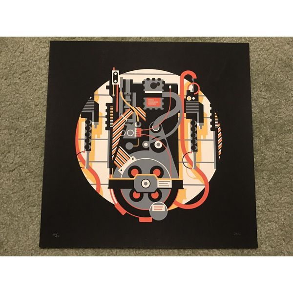 Dkng Ghostbusters Bill Murray Proton Pack Art Print Poster Mondo Movie Horror