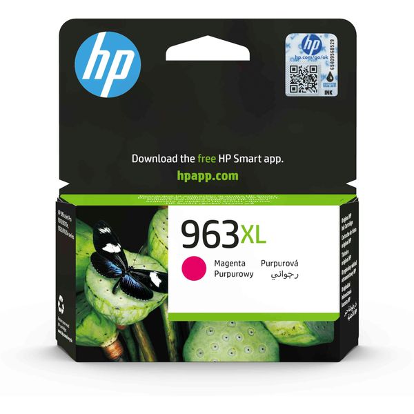 HP 3JA28AE 963XL High Yield Original Ink Cartridge, Magenta, Single Pack