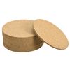sourcing map 95mm(3.74") Round Coasters 3mm Thick Cork Cup Mat Pad for Tableware 12pcs