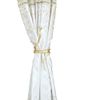 Creative Flexible Metal Snake Shape Curtain Tiebacks (2-Pack | Golden) Arbitrary Twisted Drapery Holdbacks