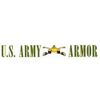U.S. ARMY ARMOR 12" inch Window Strip ARMY Outside Decal