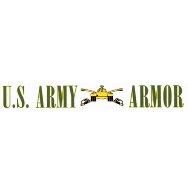 U.S. ARMY ARMOR 12" inch Window Strip ARMY Outside Decal