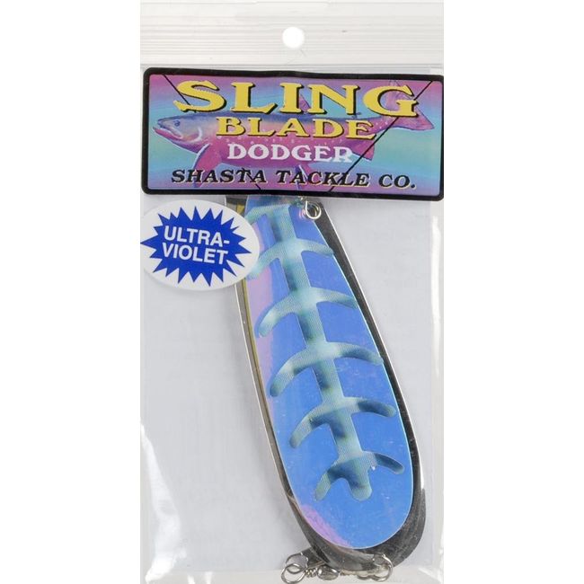 Shasta Tackle SBUVBLU 3939 UV Sling Blade, #3, Blue