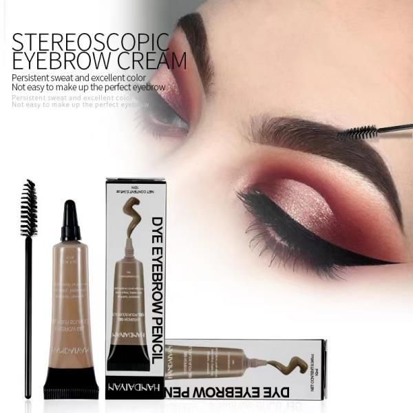 6 Colors Eyebrow Dye Cream Shaping Lasting Liquid Fadeless Waterproof Tint Take Brush Cosmetics