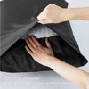 Bedsure Viscose from Bamboo Pillow Cases Queen - Silk Black Cooling Pillowcase