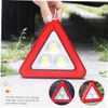 Warning signal lamp triangular indicator board led folding shutter reflector stop indicator folding emergency product fault display daytime tool triangular shutter heat mount