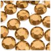 The Crafts Outlet 72pc Rhinestones Round 20mm - Flatback Orange