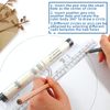 Plastic Measuring Rolling Ruler, 12 Inch Drawing Roller Ruler Parallel Glider Rolling Drawing Design Rulers for Measuring, Drafting