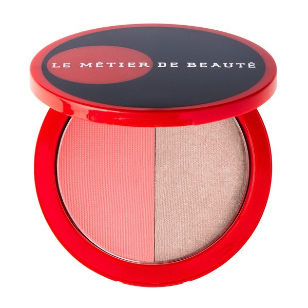 MĒTIER® Blush Highlighter Duet, Magnetic Compact (La Boheme)