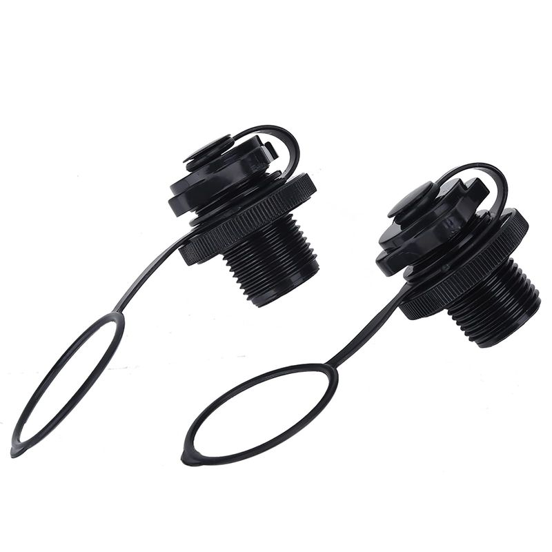 2pcs Inflatable Boat Air Valve Plugs - Replacement Screw Valve Covers For Kayaks, Rafts & Pools
