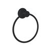 Braston Wall Mounted Bathroom Towel Ring in Matte Black - 583TRMB