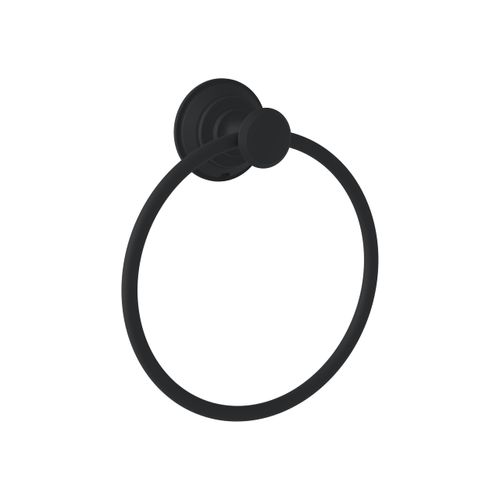 Braston Wall Mounted Bathroom Towel Ring in Matte Black - 583TRMB