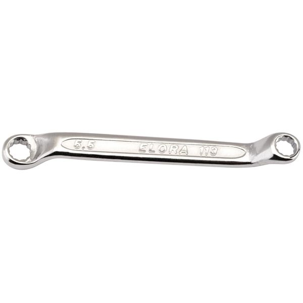 Draper 2597 Elora Midget Deep Crank Metric Ring Spanner, 5mm x 5.5mm