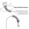 DULSPUE Charger Cable Protector, Silicone Cable Protector, Electrical Cable Protector, Flexible Spiral Cable Protector for Mobile, Headphone, Data Cable (30 Pieces)