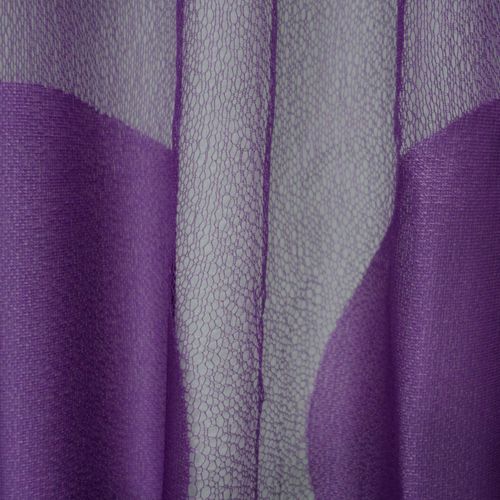 DII Lace Shower Curtain, 72x72, Circle Eggplant