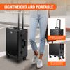 Rolling Makeup Train Case 4 Trays Professional Travel Cosmetic Organizer