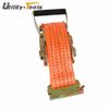 4 Pack E-Track Heavy Duty Polyester Ratchet Straps Tie Down 2" × 15" 4400 Lbs