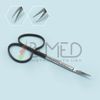 OR Grade Ribbon Iris Scissors 4" Curved Super Cut Micro Ophthalmic  Surgical 