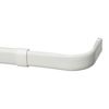 White 18" to 28" Adjustable Curtain/Drapery Rod Single
