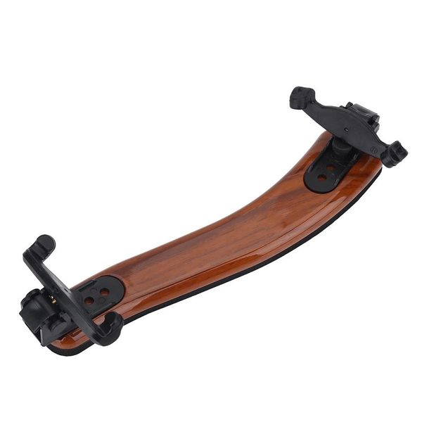 Violine Schulterstütze, Schulterhalter - Für 3/4 und 4/4 Geige Violine - Ergonomisch - Verstellbare Schulterstütze Pad - ABS + Gummi - Braun + Schwarz