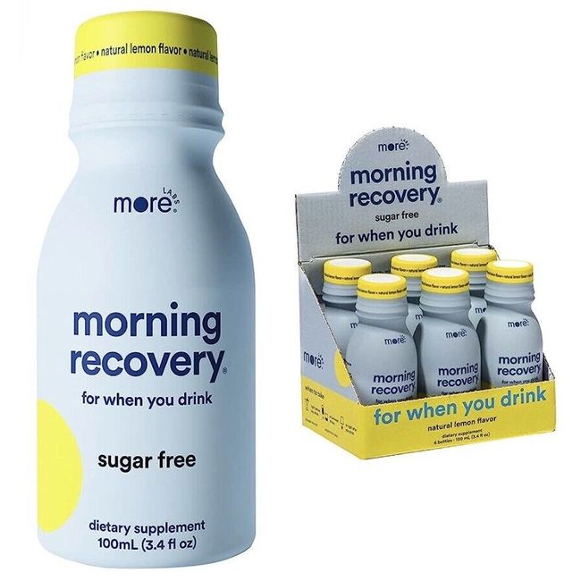 More Labs Morning Recovery Drink - Sugar-Free Lemon (Pack Of 6)