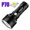 Super Bright 4 CORE LED USB Flashlight LED Tactical Torch