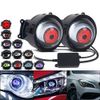 3" LED Dynamic Devil Eyes Light 33 Modes 12V Remote Control Headlight Retrofit
