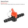 sourcing map 4 Pack Ball Valve 16 mm Connector Shut-off Switch Plastic Drip Hose