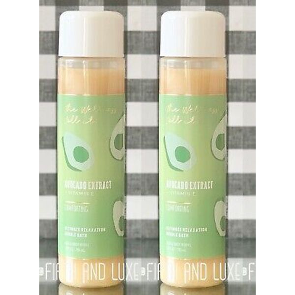 2 Pack~Bath & Body Works Wellness Collection Avocado Extract Bubble Bath~10oz/ea