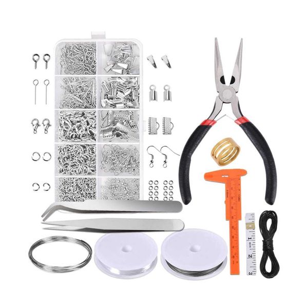 PAXCOO Jewelry Making Supplies Kit - Jewelry Repair Tool with Accessories Jewel