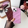 Caseative for iPhone 14 Case,Water Ripple Pattern Curly Wave Shape Soft Phone Case (Black)