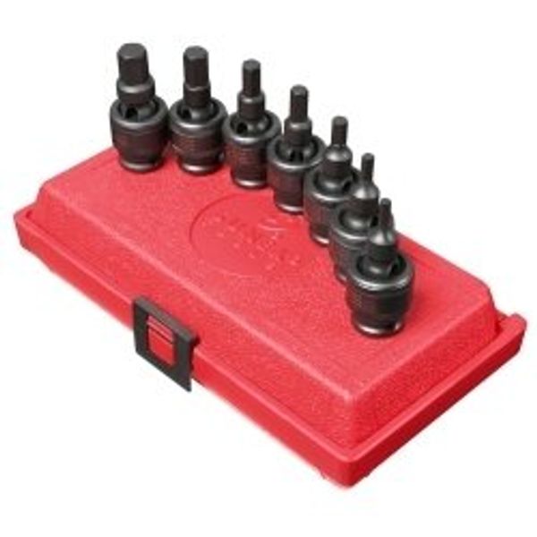 Sunex 7 Piece 3 8 Drive Metric Universal Hex Impact Socket Set SUN3659