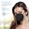 SUNCOO Protective KN95 Face Mask - 20 Pack, 5 Layers Cup Dust Filter - Black