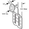 Prime-Line N 6830 Sliding Wardrobe Door Roller Top Hung Assemblies, for Superior Doors (2 Pack)