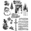 Stampers Anonymous Tim Holtz Stamps Mini Holidays 2 Cling Die Set