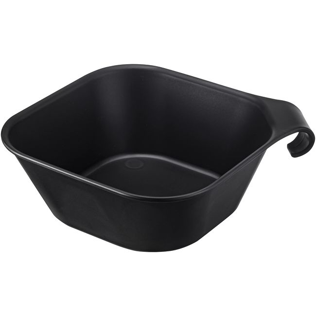 Yamazaki Industries 5379 Magnet & Hook Hot Water Pail, Black, Approx. (W x D x H) 11.6 x 10.6 x 3.5 inches (29.5 x 27 x 9 cm), Tower, Floating Storage