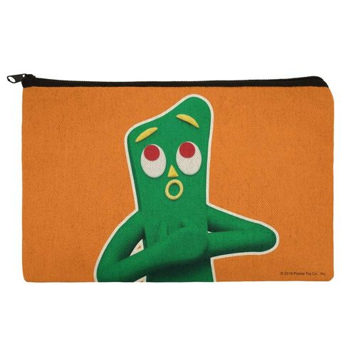 Gumby Singing Clay Art Pencil Pen Organizer Zipper Pouch Case