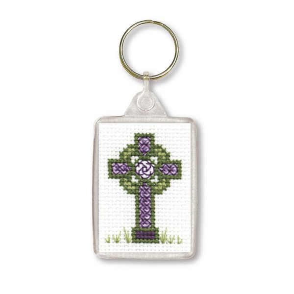 Celtic Cross Counted Cross Stitch Key Ring Kit by Textile Heritage