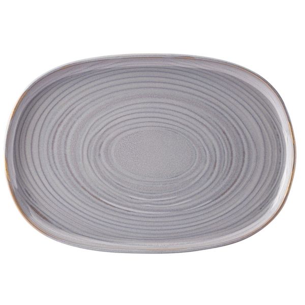Utopia Santo Dark Grey Platter 13inch / 33cm - Pack of 4