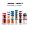 BlenderBottle GoStak Twist n' Lock Storage Jars, 150cc 2-Pak, Black