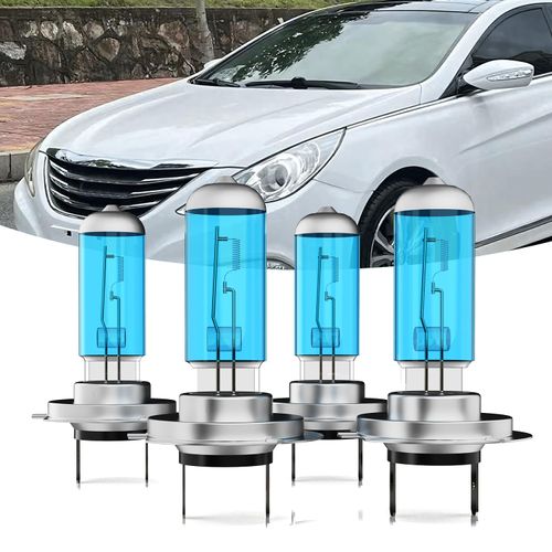 TTDBDAN Headlights Fit for 2011-2014 Hyundai Sonata Halogen Headlight Bulbs,H7 High Beam & H7 Low Beam Headlight Bulbs Kit,Plug And Play,Pack of 4 (Hyundai Sonata 2011-2014 Headlamps)