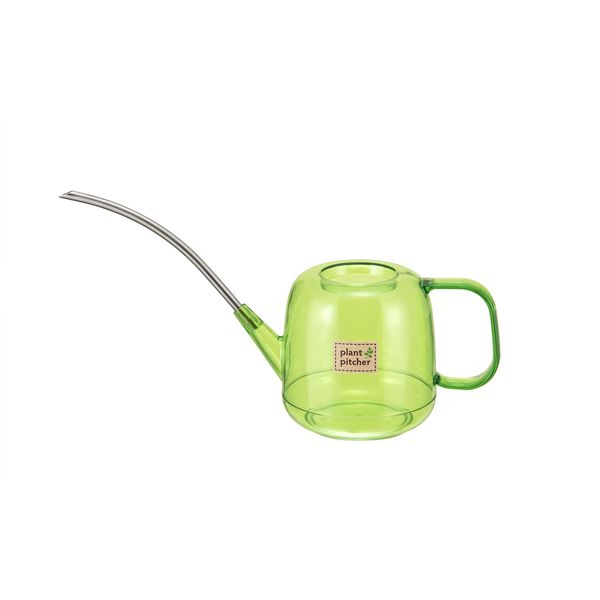 Shinki Synthetic Dragonfly Plant Pitcher Jug Jolo Watering Can Gardening 3.3 gal (1 L) Clear Green Made in Japan