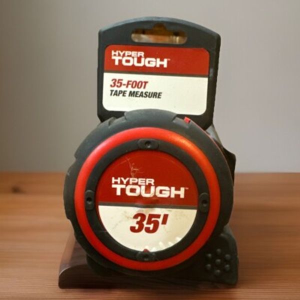 Hyper Tough 35ft. Wide Blade Steel Tape Measure New