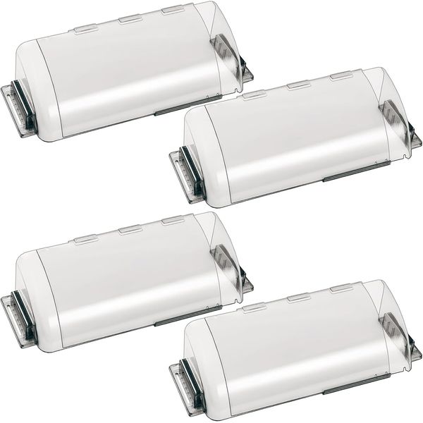 4 Pack Adjustable Air Vent Deflector 9”-15” Transparent Deflector for Ceiling...