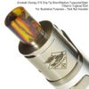 Armerah Stumpy 510 Drip Tip eCig Mouthpiece Short/Medium Turquoise/Steel Single Multi Colour